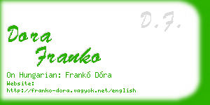 dora franko business card